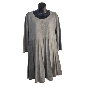 Calvin Klein Women's Gray Sweater Dress Size L